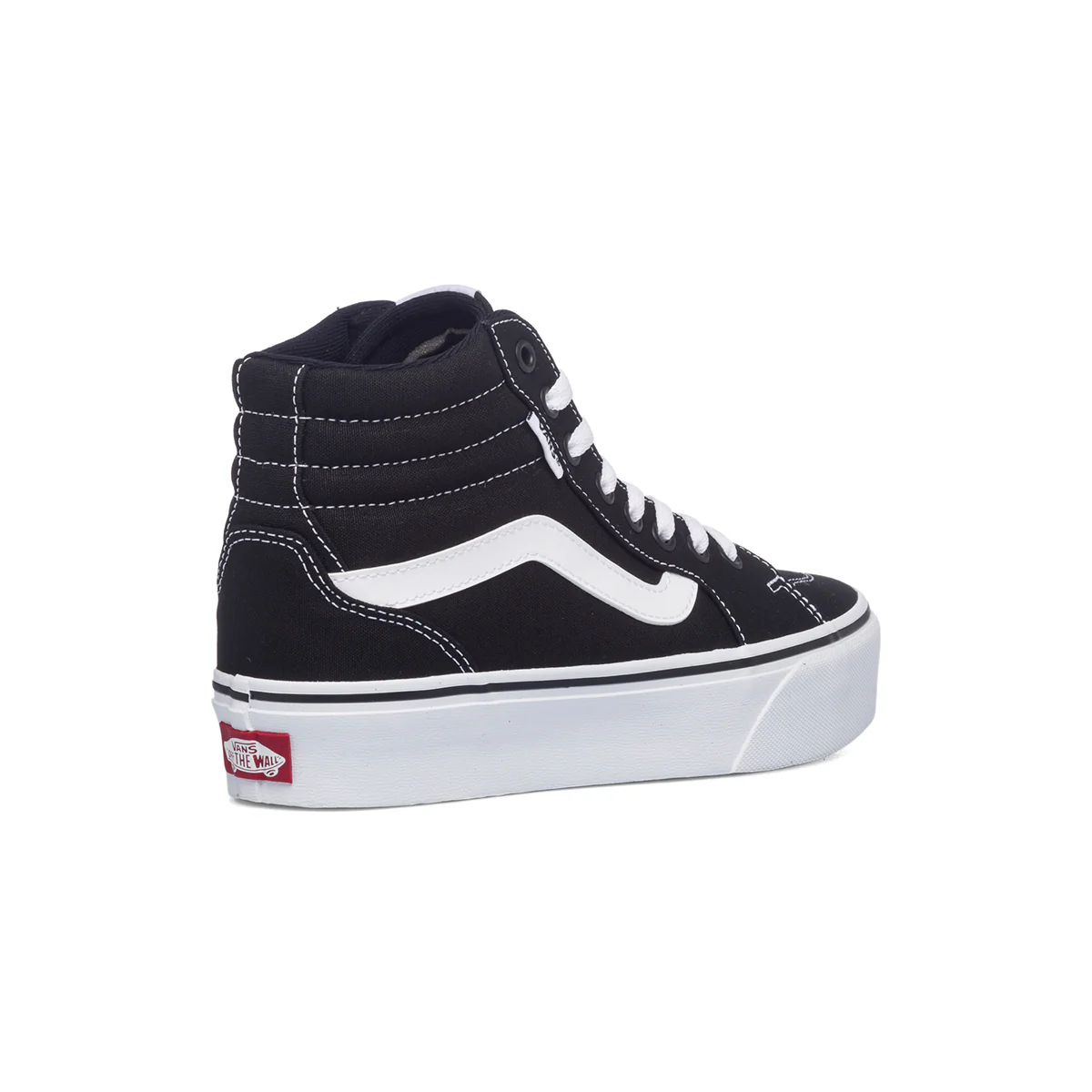 Sneakers alte nere da donna con suola platform Vans WM Filmore Hi - Image 3