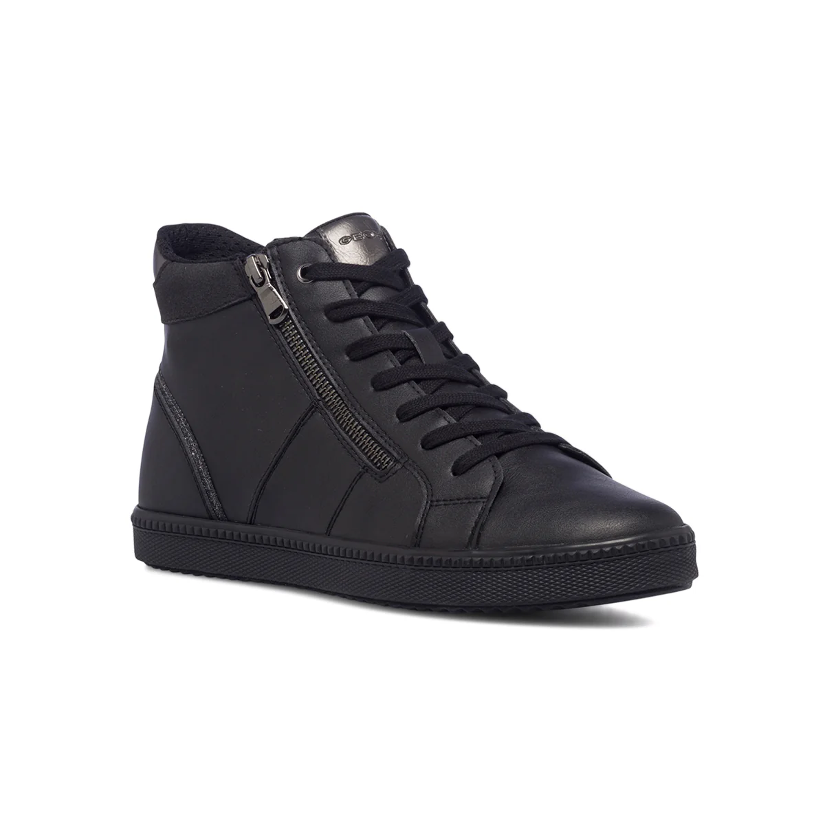 Sneakers alte nere da donna con zip laterale Geox Blomiee - Image 6