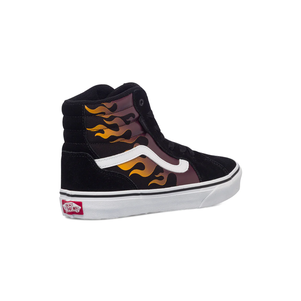 Sneakers alte nere da ragazzo con fiamma sul lato Vans Filmore Hi Fladed Flame - Image 3