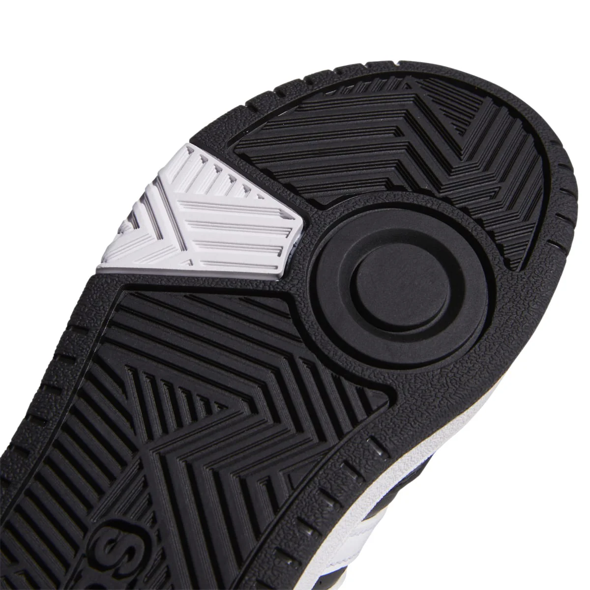 Sneakers alte nere da ragazzo con strisce a contrasto adidas Hoops Mid 3.0 K - Image 7