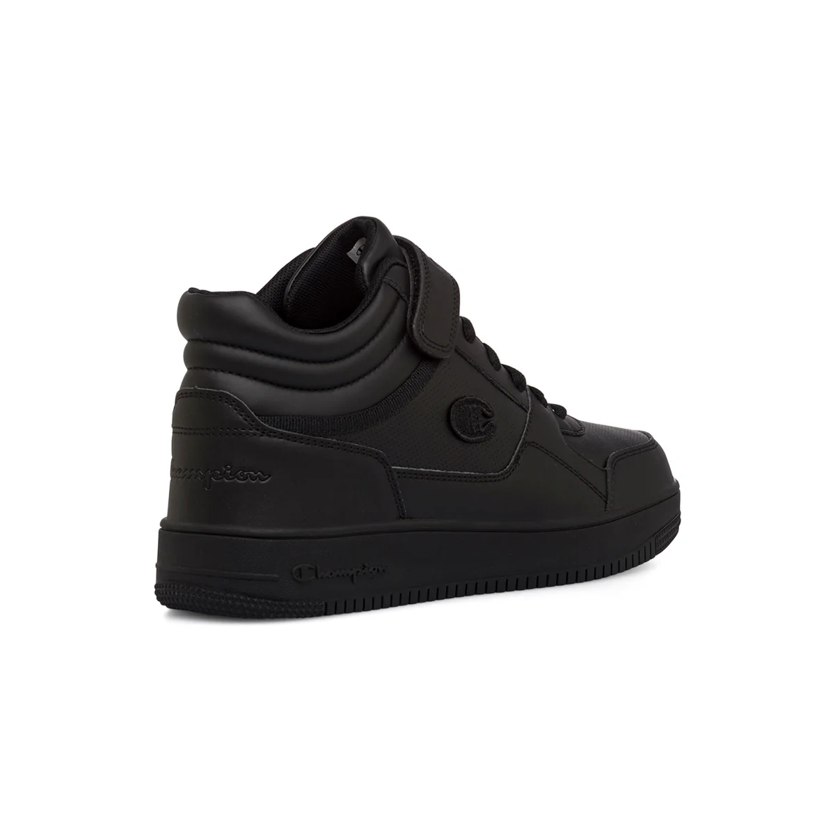 Sneakers alte nere da uomo con logo laterale Champion Rebound Vintage Mid - Image 3