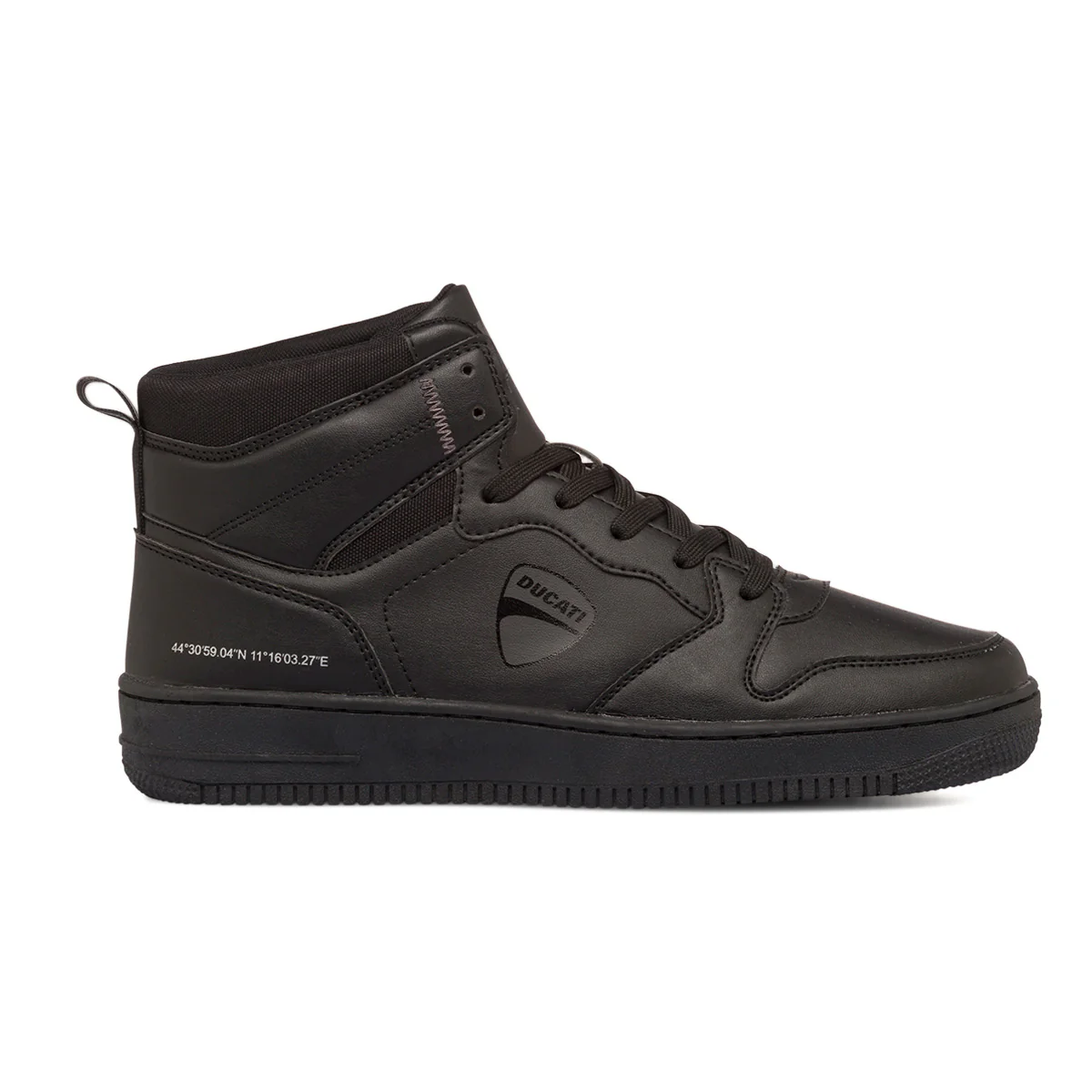 Sneakers alte nere da uomo con logo laterale Ducati Barsaba Mid 2
