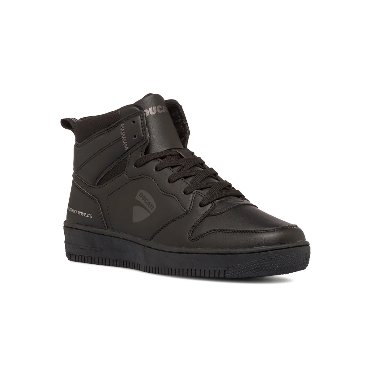 Sneakers alte nere da uomo con logo laterale Ducati Barsaba Mid 2 - Image 2