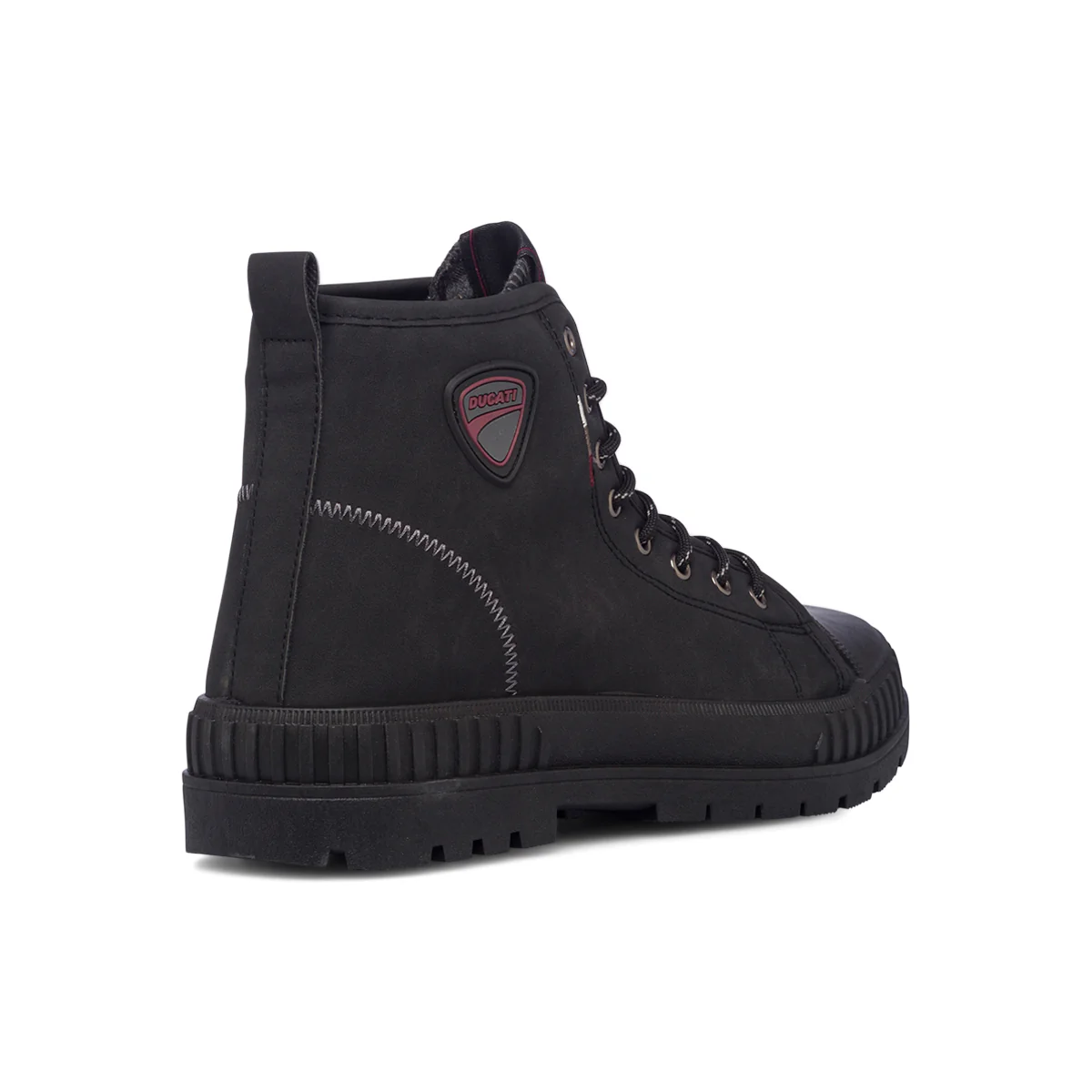 Sneakers alte nere da uomo con logo laterale Ducati - Image 3