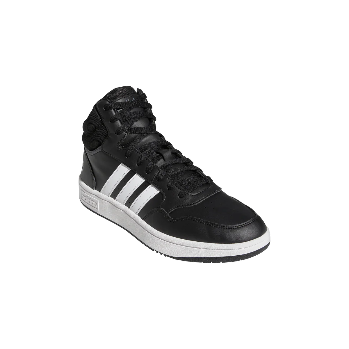 Sneakers alte nere da uomo con strisce a contrasto adidas Hoops 3.0 Mid Classic Vintage - Image 2