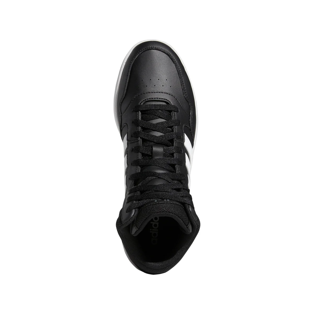 Sneakers alte nere da uomo con strisce a contrasto adidas Hoops 3.0 Mid Classic Vintage - Image 3