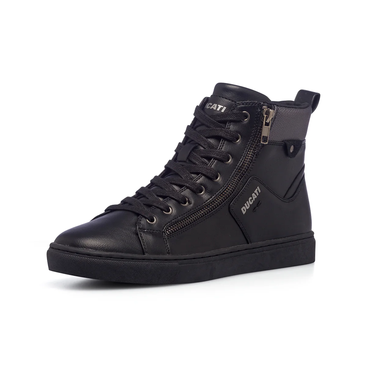 Sneakers alte nere da uomo con zip laterale Ducati - Image 2