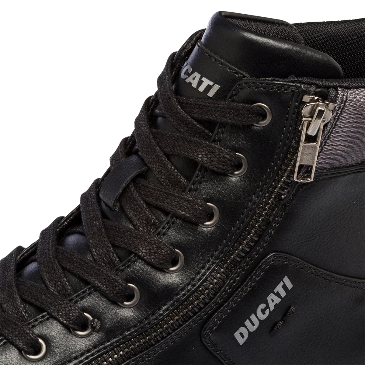 Sneakers alte nere da uomo con zip laterale Ducati - Image 6