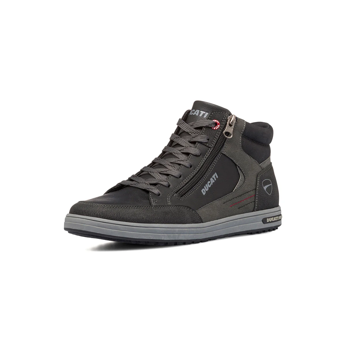 Sneakers alte nere da uomo con zip laterale Ducati - Image 2