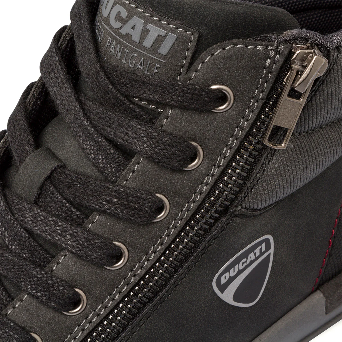 Sneakers alte nere da uomo con zip laterale Ducati - Image 6