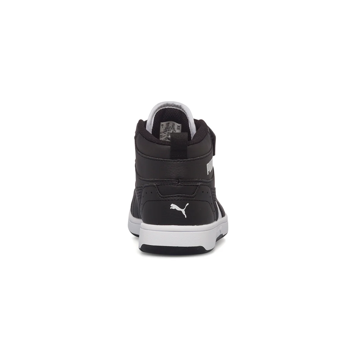 Sneakers alte nere e bianche da bambino con logo laterale Puma Rebound Joy AC PS - Image 4