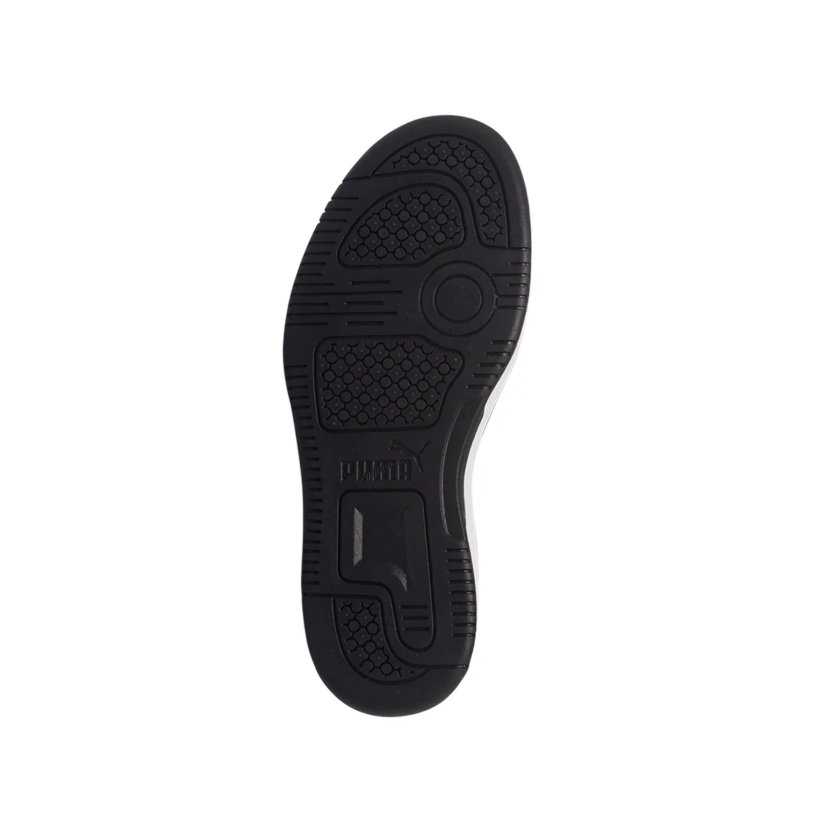 Sneakers alte nere e bianche da bambino con logo laterale Puma Rebound Joy AC PS - Image 5