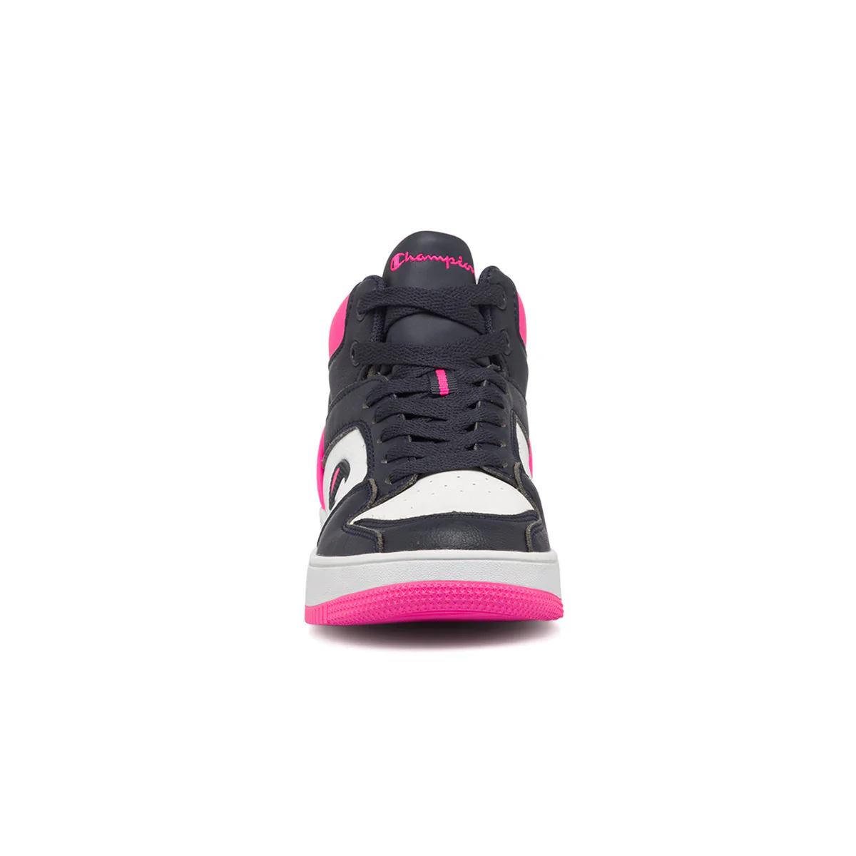 Sneakers alte nere e fucsia da donna Champion Rebound 2.0 Mid - Image 4