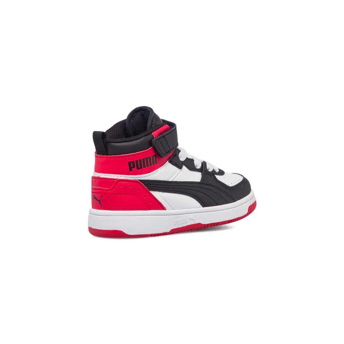Sneakers alte nere e rosse da bambino con logo laterale Puma Rebound Joy AC PS - Image 8