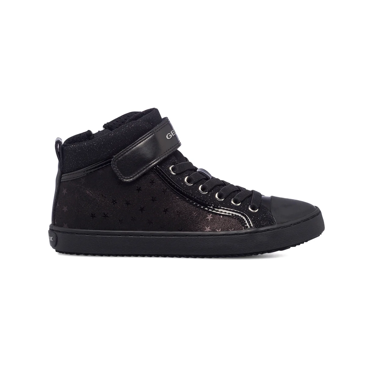 Sneakers alte nere effetto perlato Geox Kalispera - Image 6