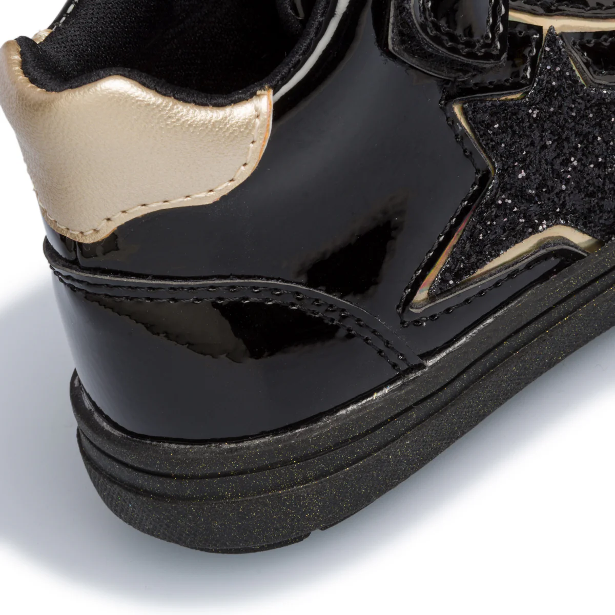 Sneakers alte nere effetto vernice Le scarpe di Alice - Image 6
