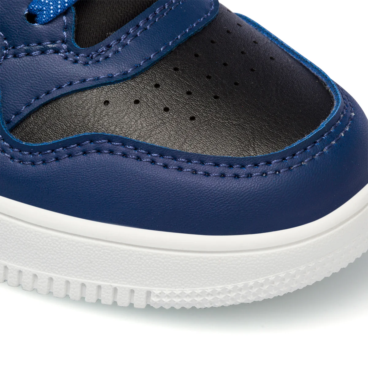 Sneakers alte nere, rosse e blu da bambino con logo laterale Ducati - Image 5