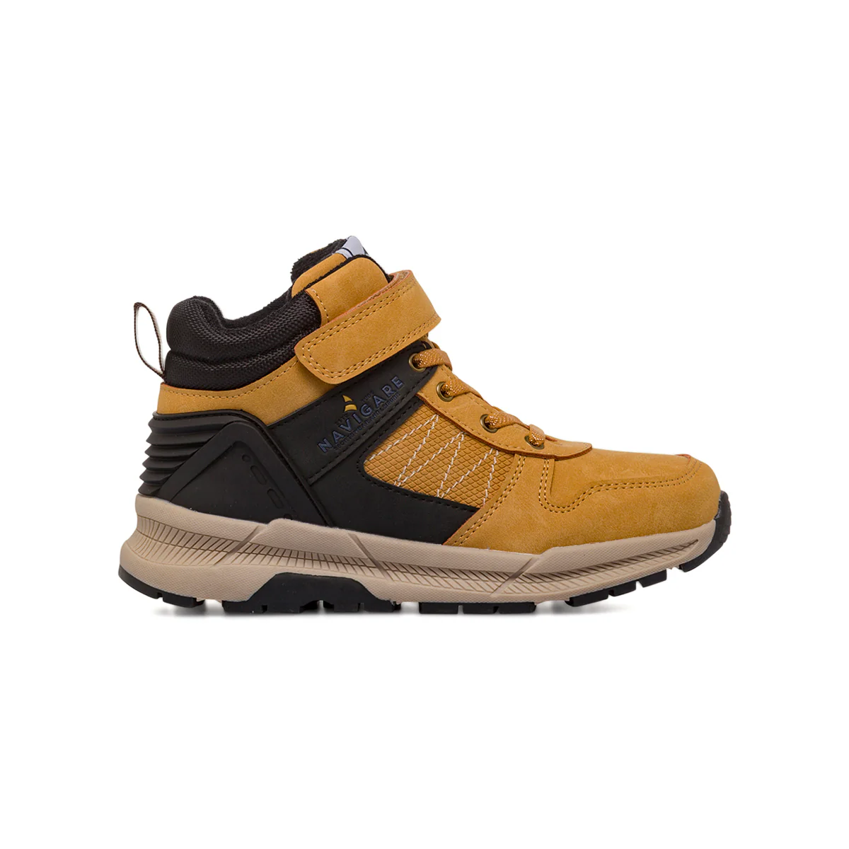 Sneakers alte ocra da Ragazzo con strappo Navigare
