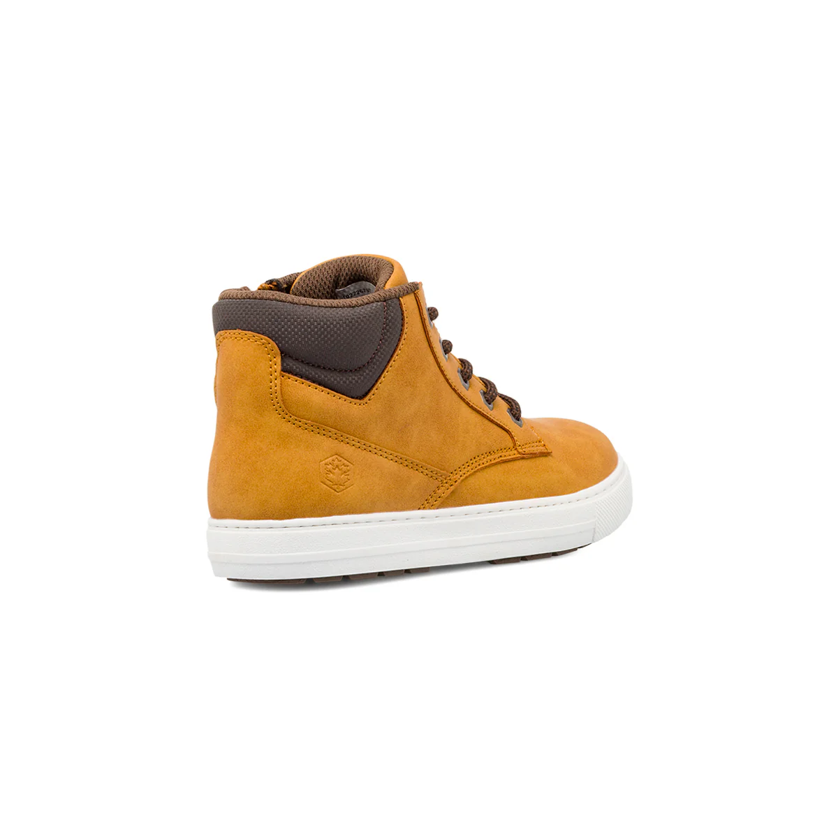 Sneakers alte ocra da Ragazzo Lumberjack con lacci e zip - Image 3