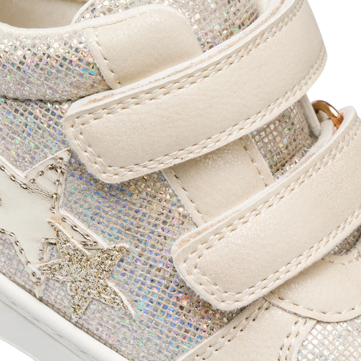 Sneakers alte oro da bambina con glitter Le scarpe di Alice - Image 6