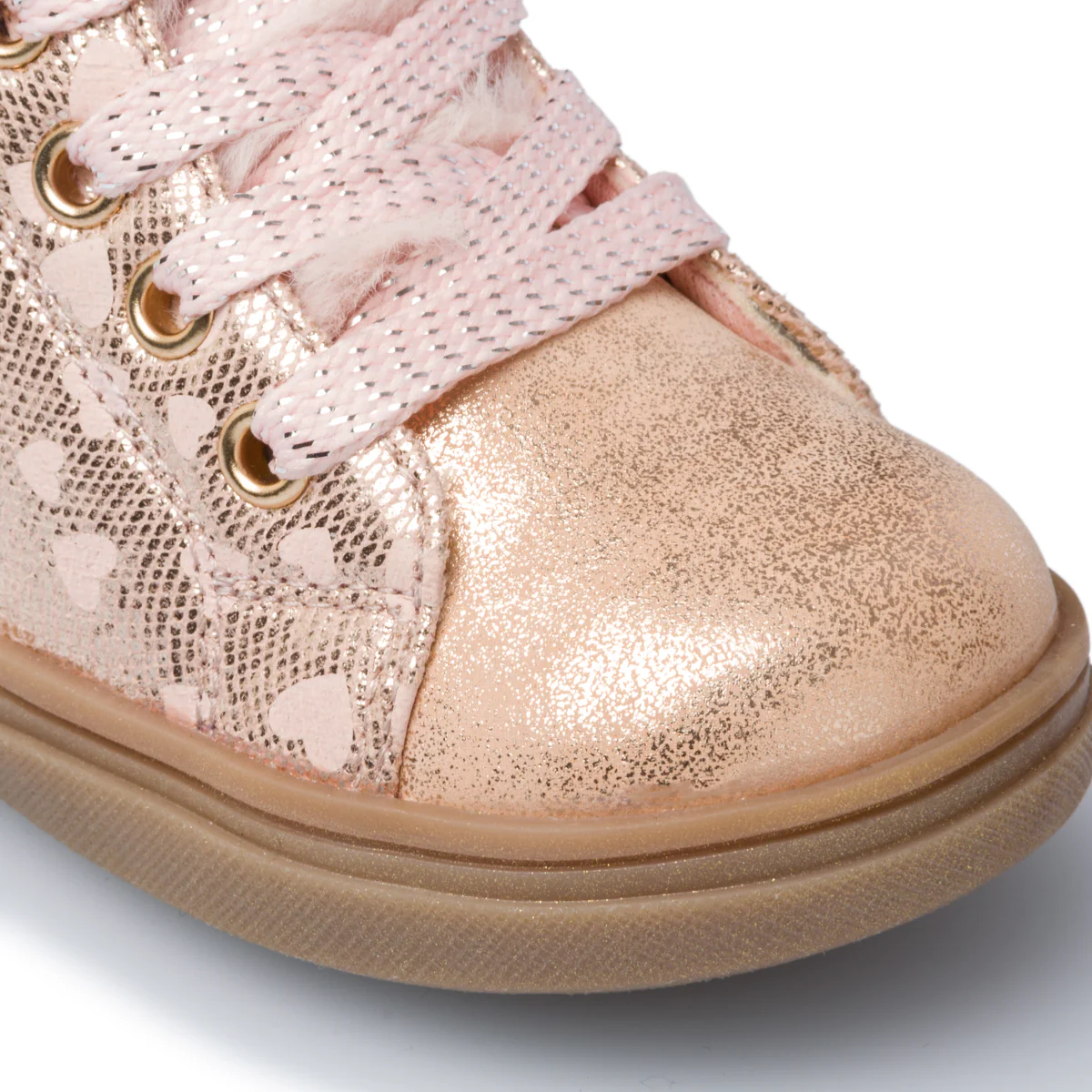 Sneakers alte oro rosa con colletto imbottito Le scarpe di Alice - Image 6