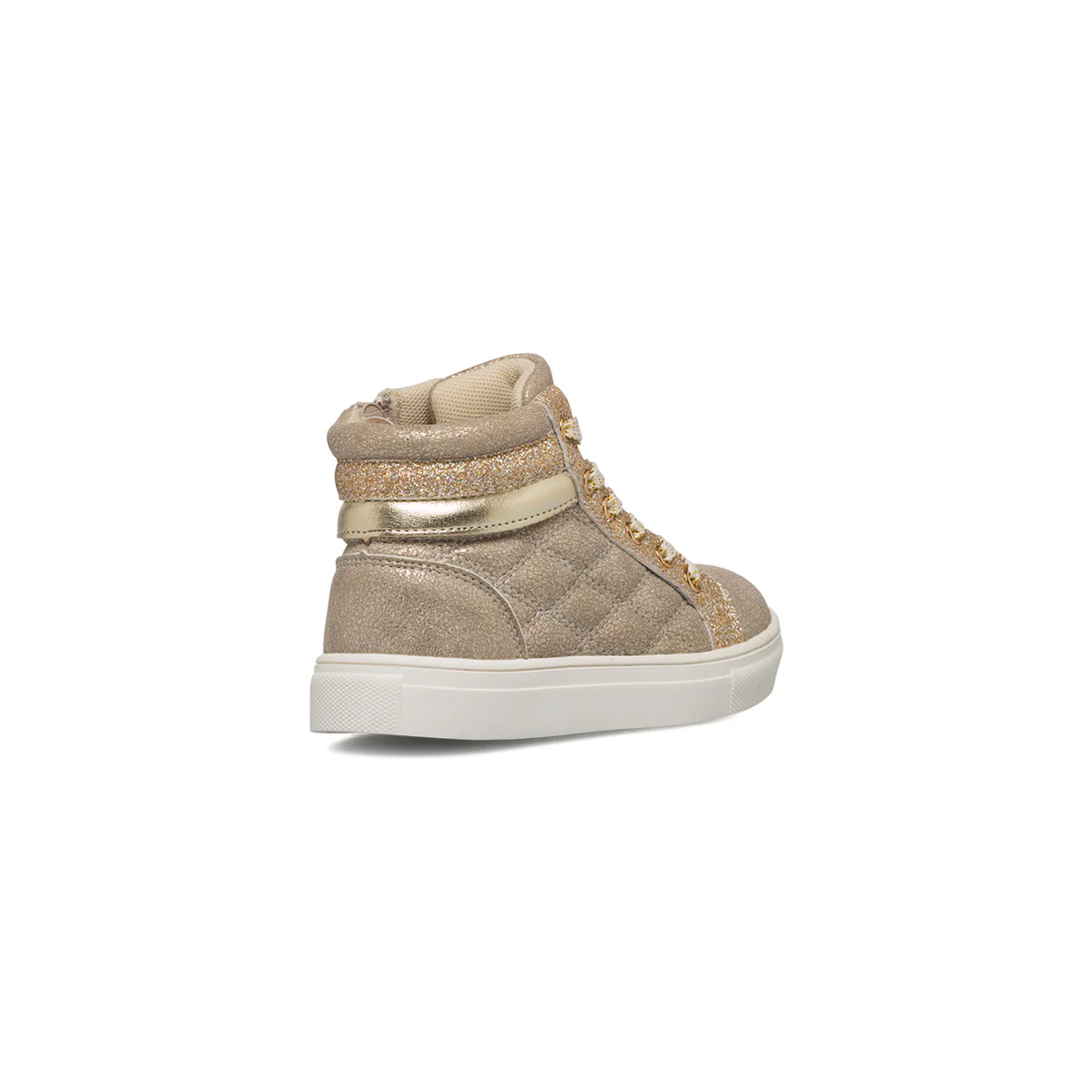 Sneakers alte oro trapuntate da bambina con glitter Le scarpe di Alice - Image 8