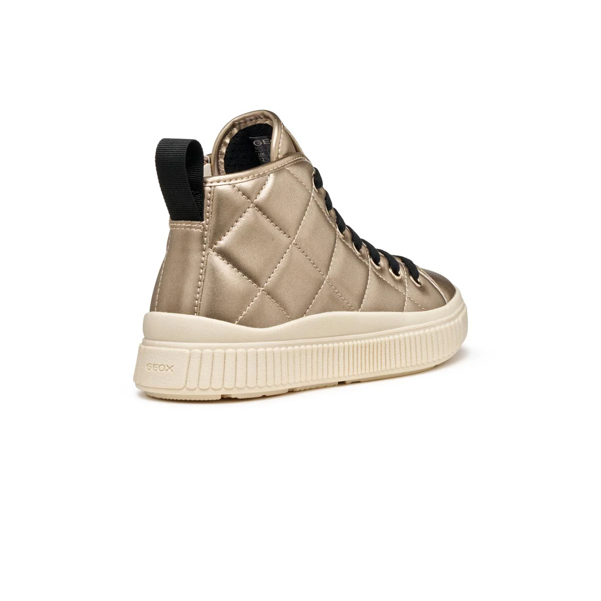 Sneakers alte platino da Bambina con suola traspirante Geox - Image 4
