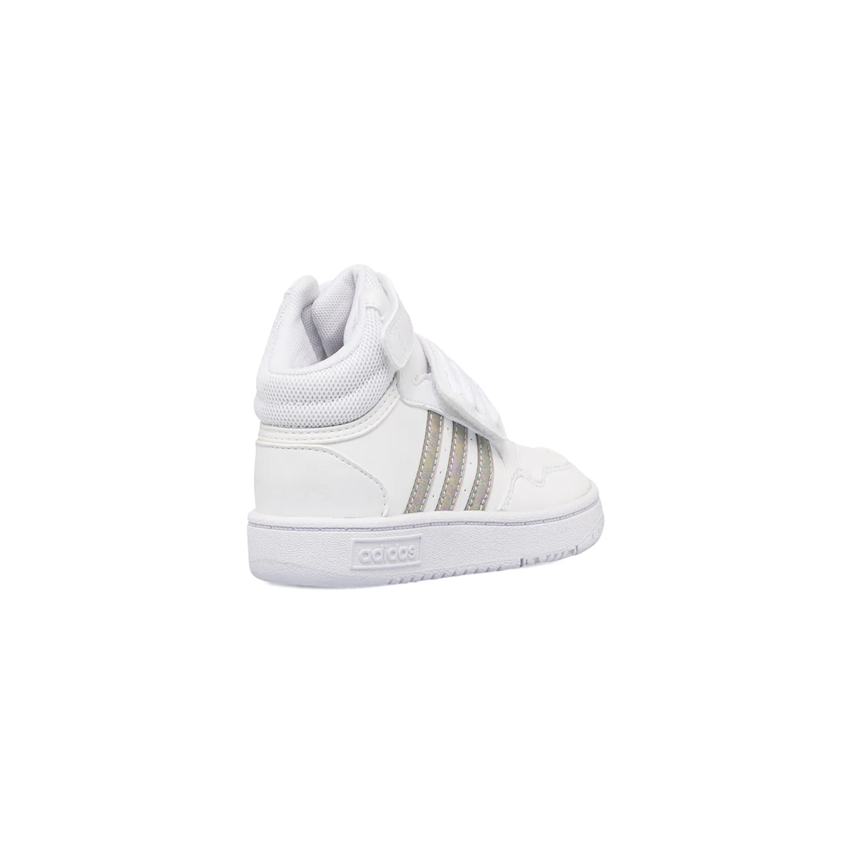 Sneakers alte primi passi bianche da bambino con strisce a contrasto adidas Hoops Mid 3.0 AC I - Image 3