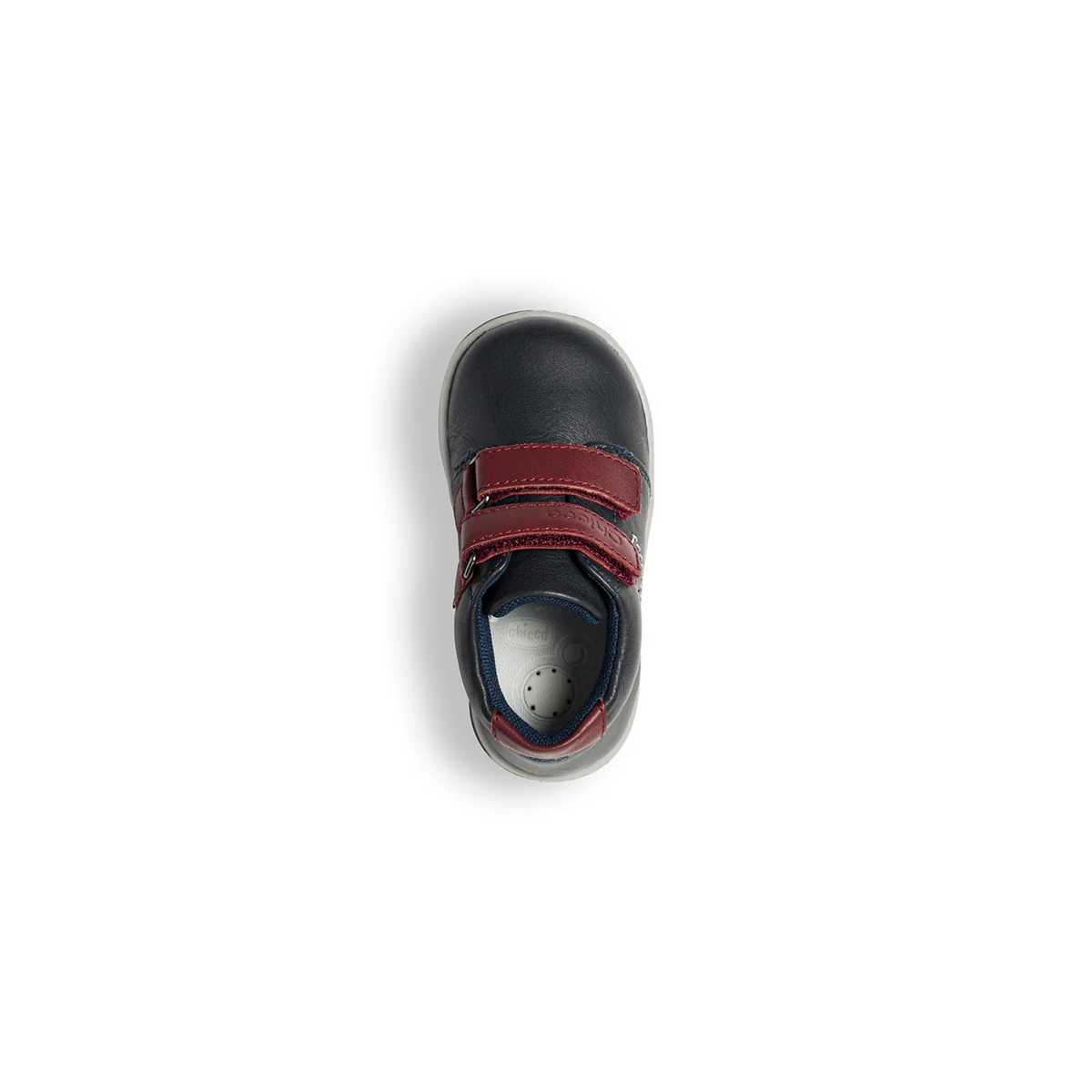 Sneakers alte primi passi blu con chiusure in velcro rosse Chicco - Image 8