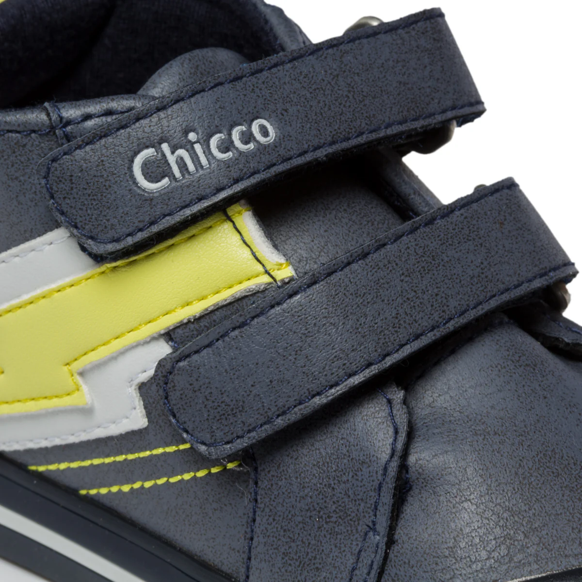 Sneakers alte primi passi blu con fulmine Chicco - Image 6