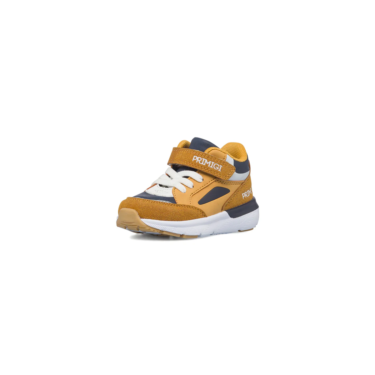 Sneakers alte primi passi giallo senape da bambino Primigi Player - Image 2