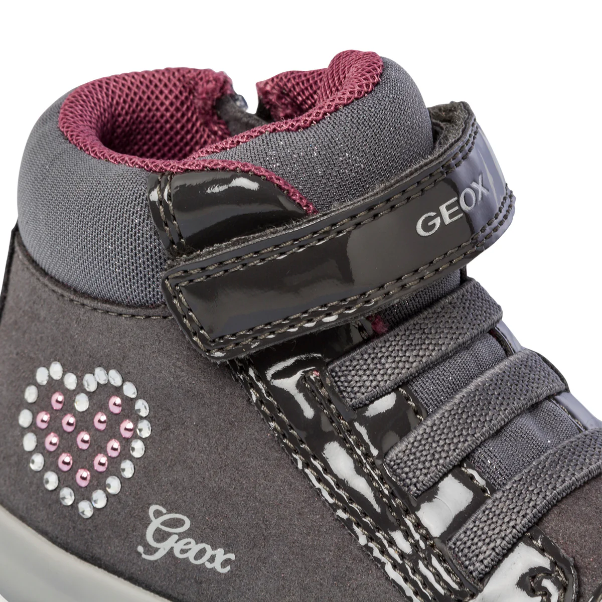 Sneakers alte primi passi grigie da bambina Geox Gisli - Image 7