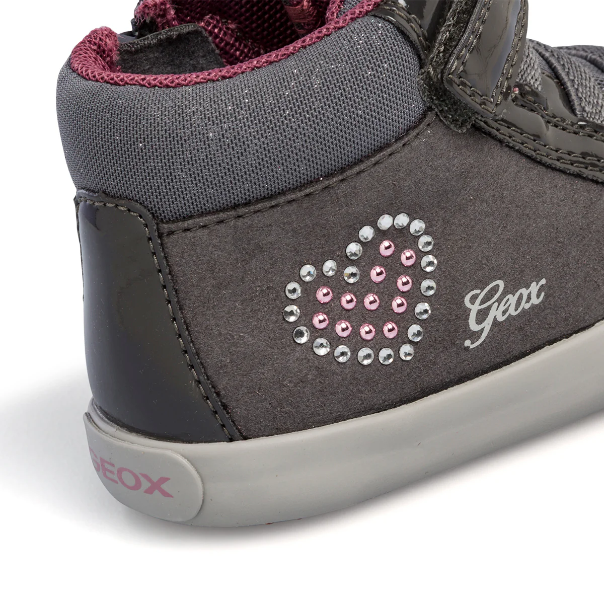 Sneakers alte primi passi grigie da bambina Geox Gisli - Image 8