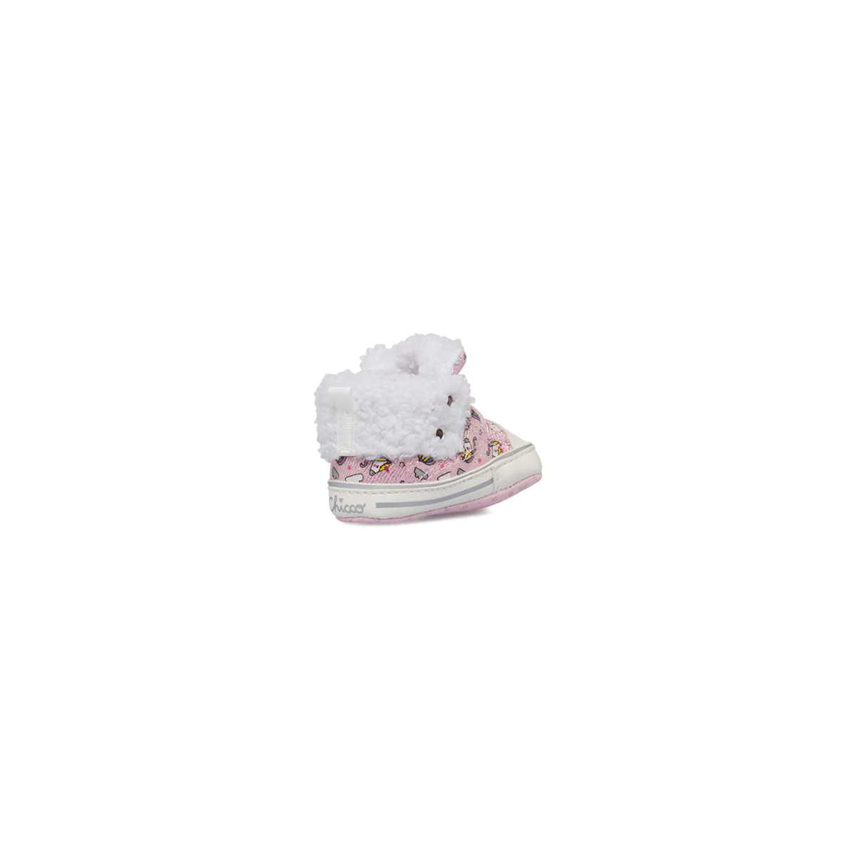 Sneakers alte primi passi rosa da bambina con imbottitura Chicco Noce - Image 3