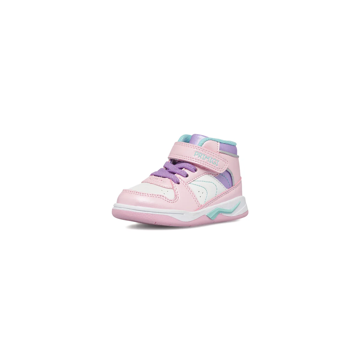Sneakers alte primi passi rosa da bambina Primigi Player - Image 2