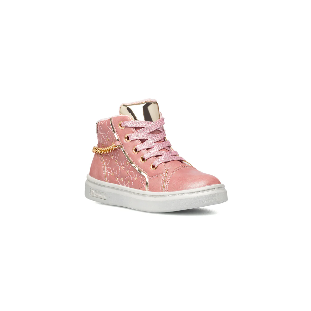 Sneakers alte rosa con catenina decorativa Le scarpe di Alice - Image 2