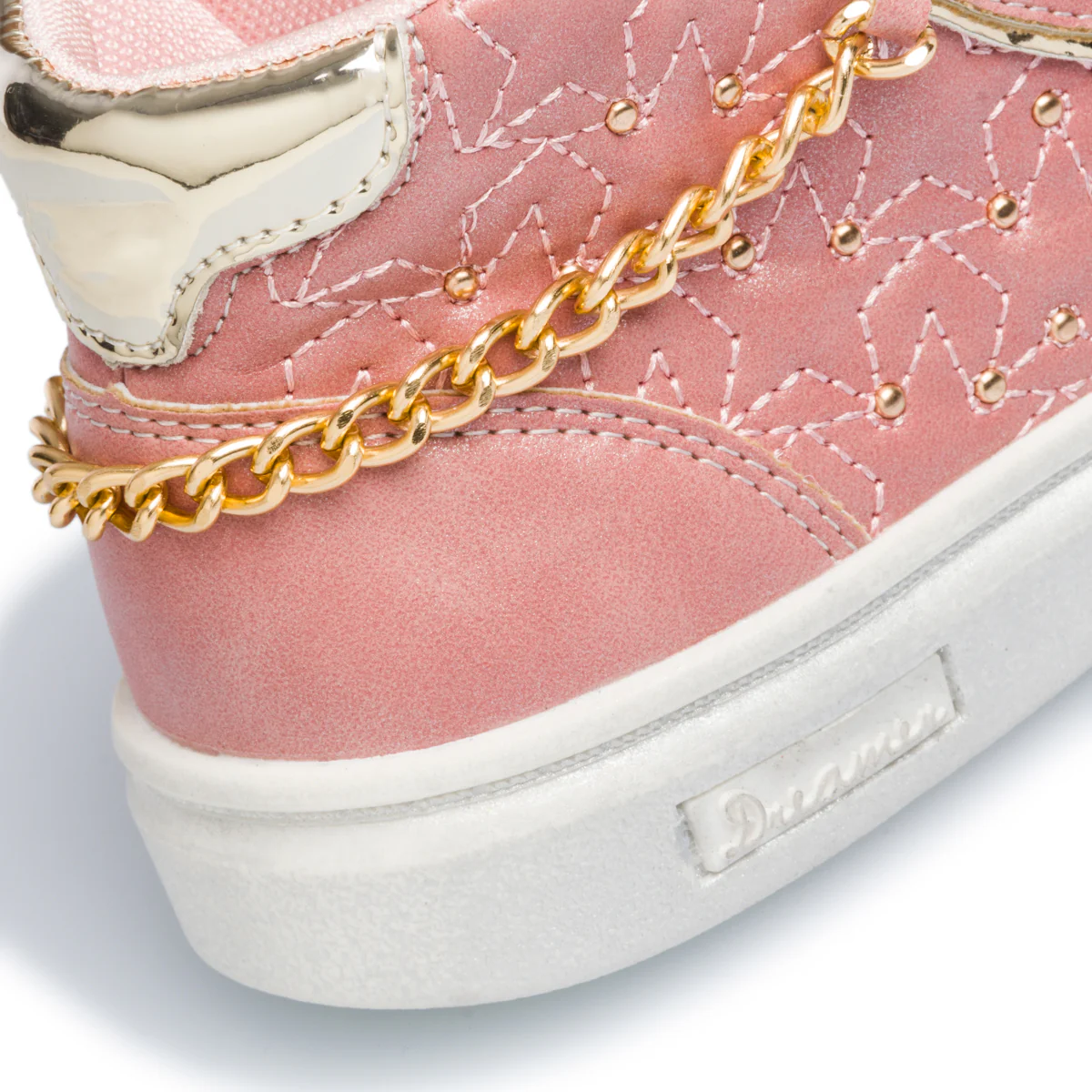 Sneakers alte rosa con catenina decorativa Le scarpe di Alice - Image 8