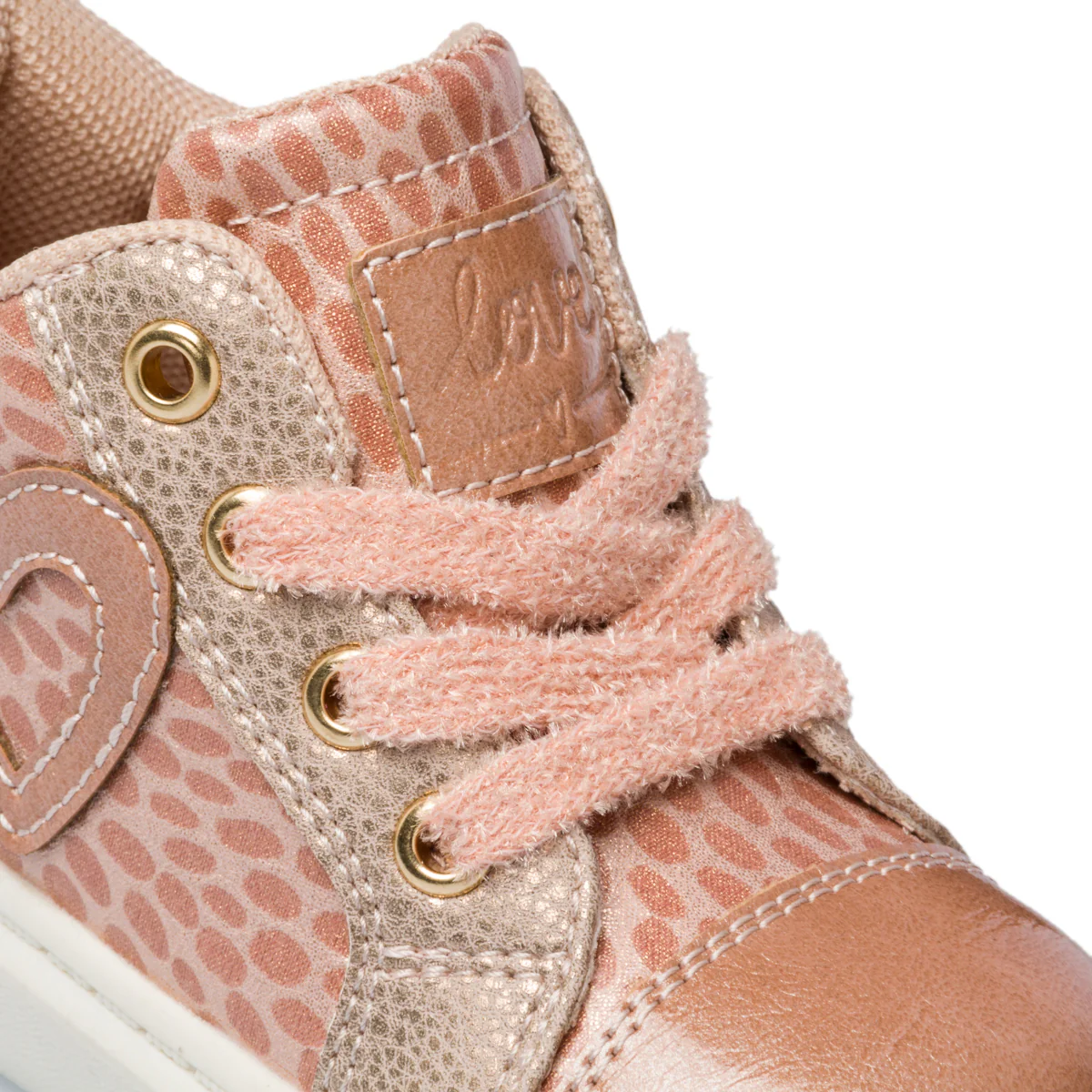 Sneakers alte rosa con cuore sul lato Le scarpe di Alice - Image 7