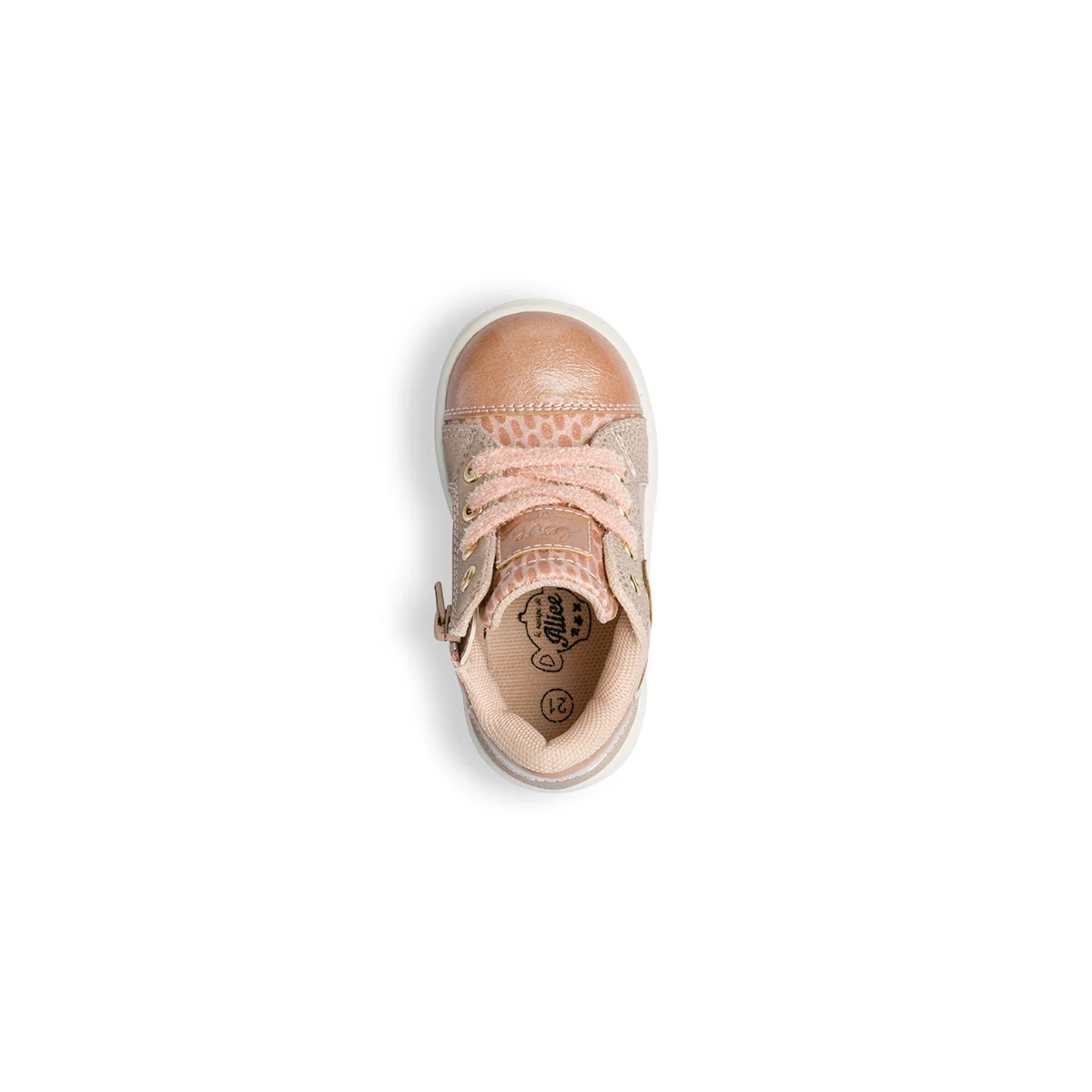 Sneakers alte rosa con cuore sul lato Le scarpe di Alice - Image 9
