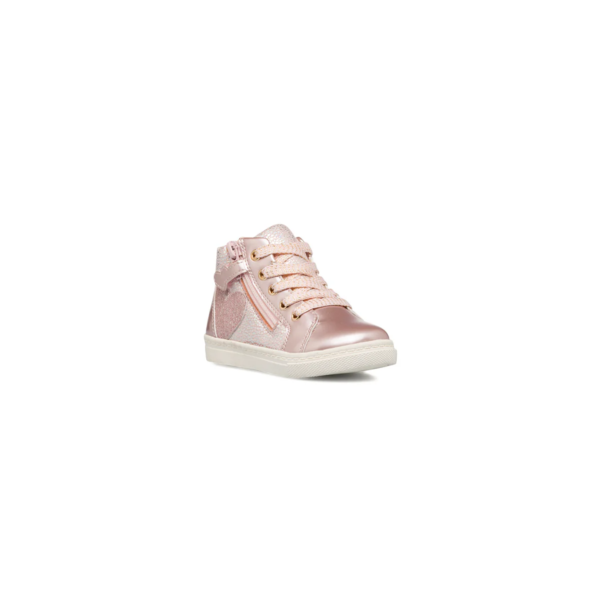 Sneakers alte rosa da bambina con glitter Le scarpe di Alice - Image 2