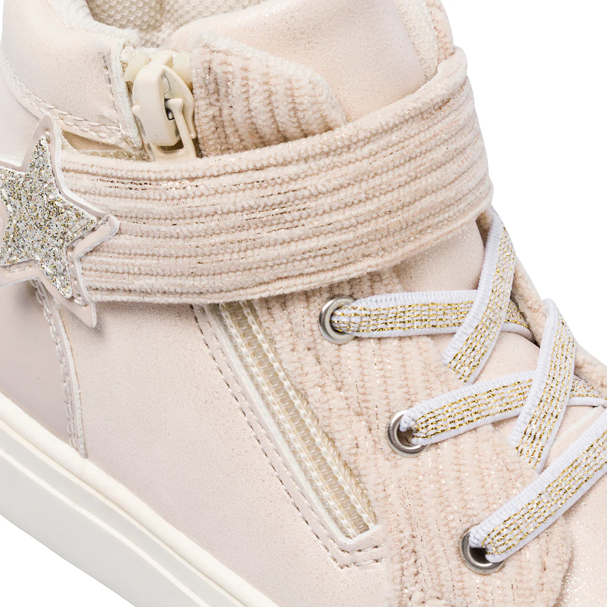 Sneakers alte rosa da Bambina con strappo Le Scarpe di Alice - Image 5