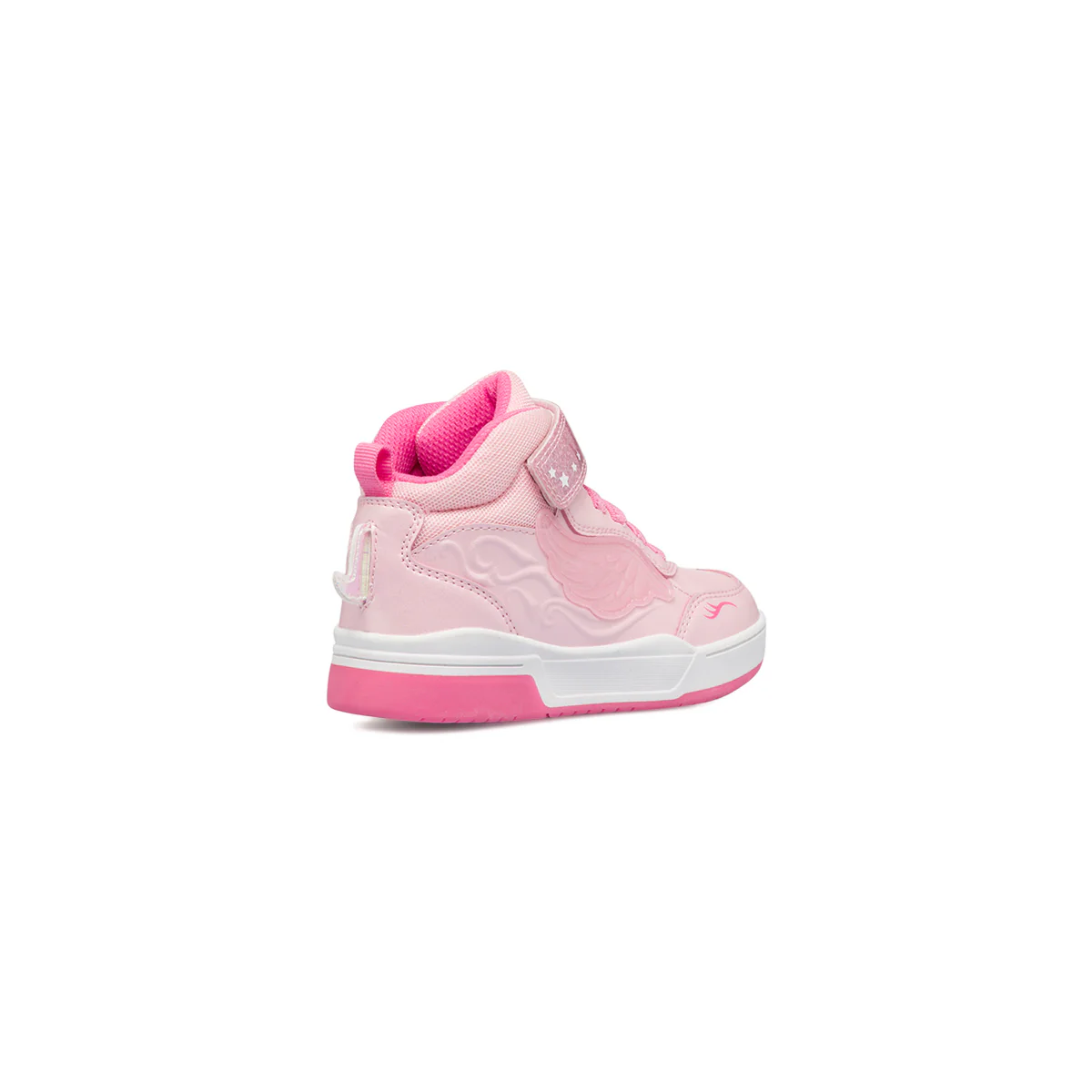 Sneakers alte rosa da bambina con velcro e glitter Le scarpe di Alice - Image 3