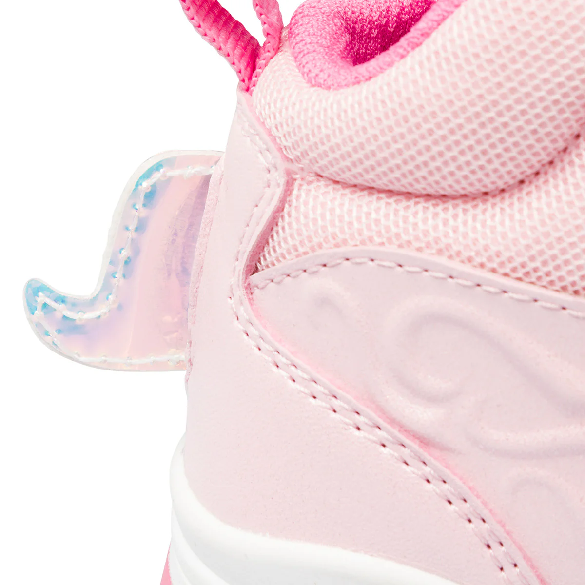 Sneakers alte rosa da bambina con velcro e glitter Le scarpe di Alice - Image 7