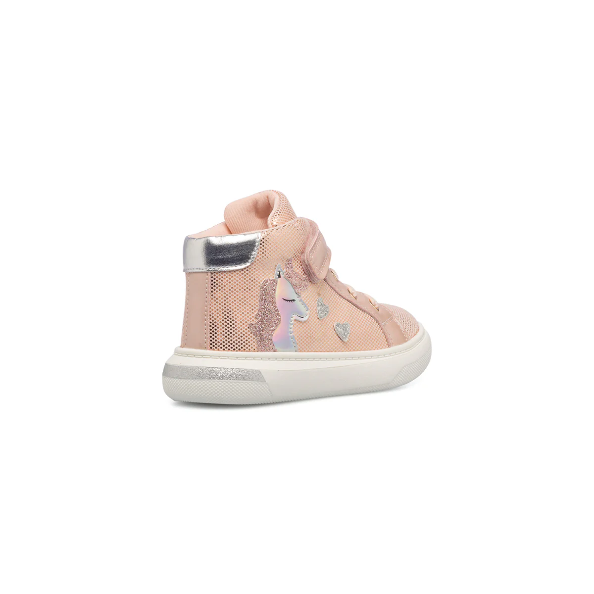 Sneakers alte rosa metallizzato da bambina con unicorno Le scarpe di Alice - Image 3