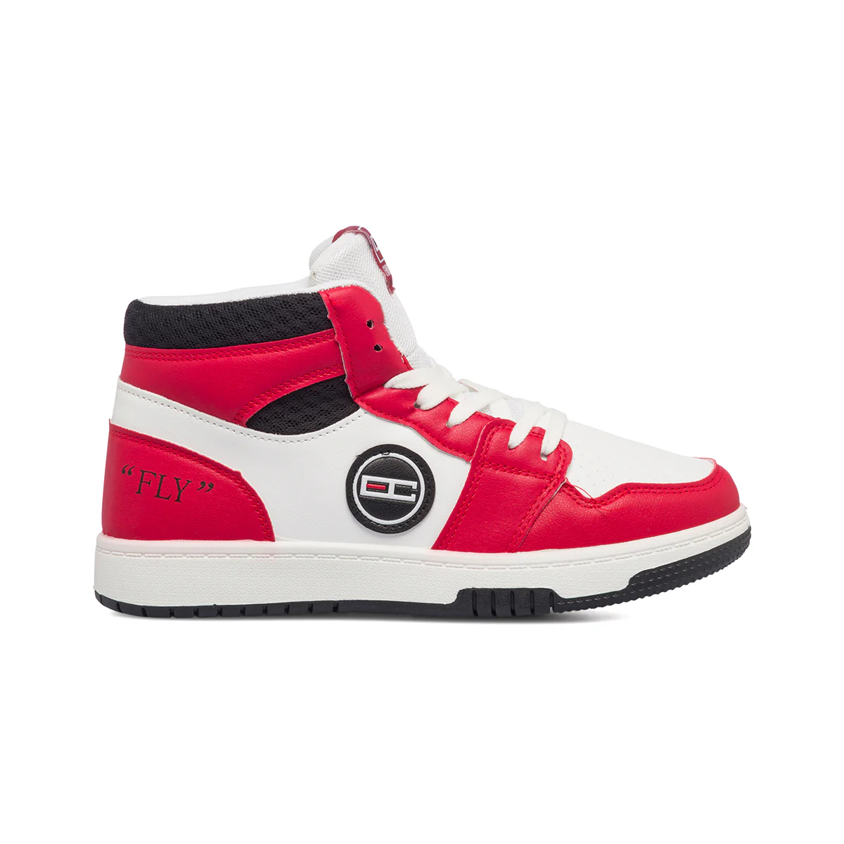 Sneakers alte rosse e bianche da ragazzo Enrico Coveri Lollipop