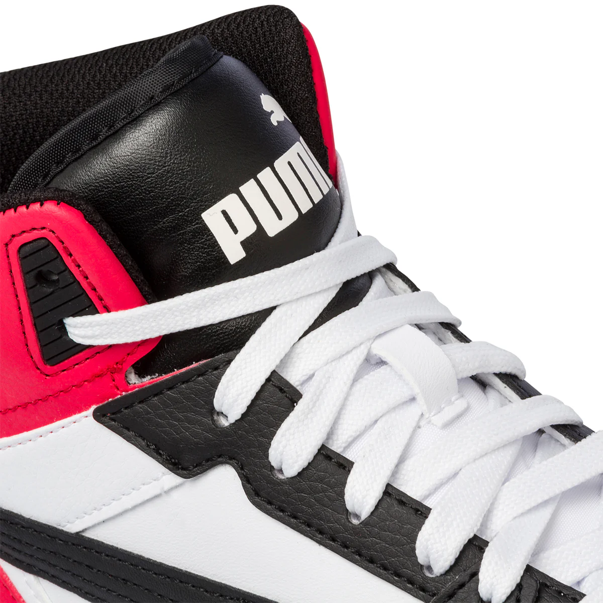 Sneakers alte rosse e nere con logo a contrasto Puma Rebound Joy Jr - Image 10