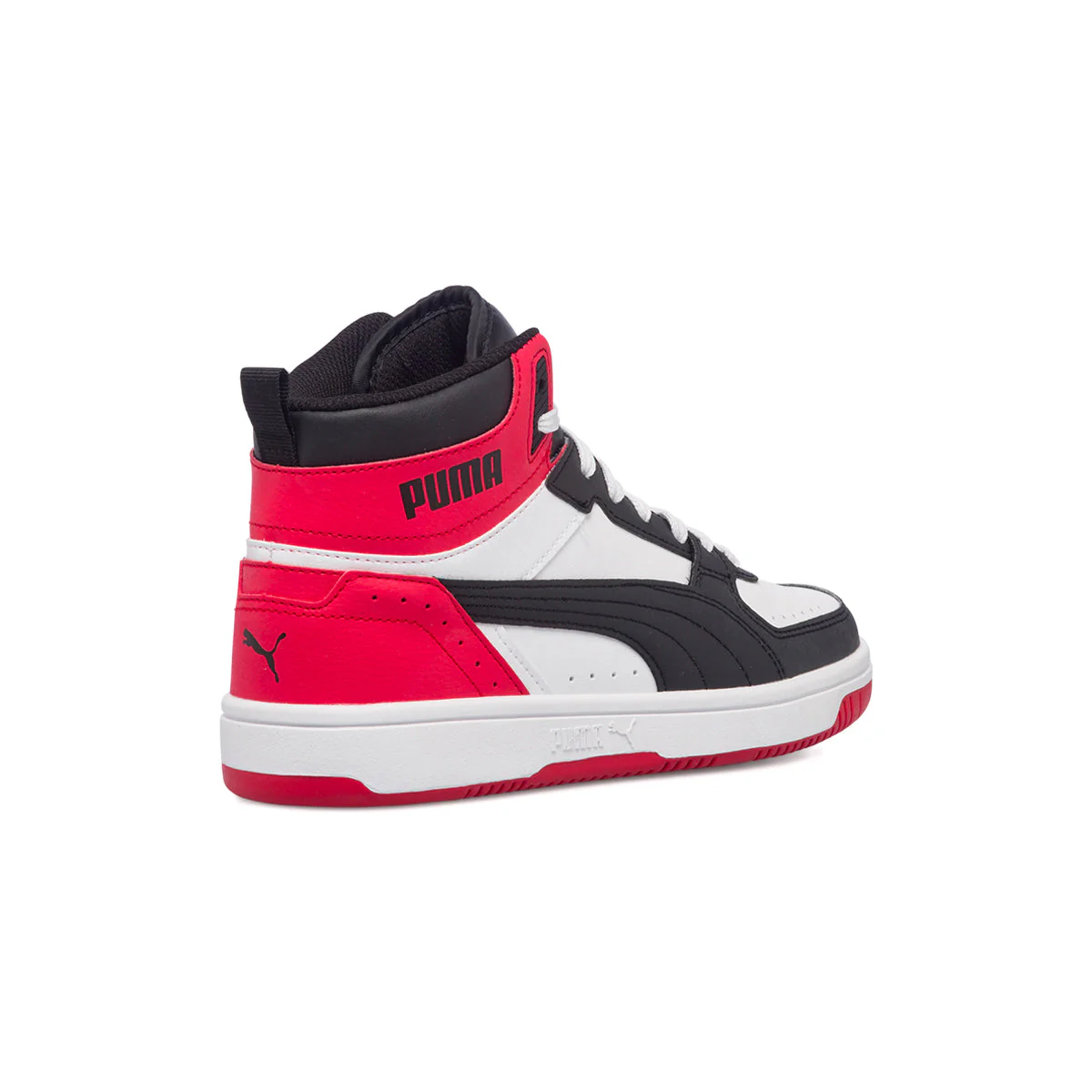 Sneakers alte rosse e nere con logo a contrasto Puma Rebound Joy Jr - Image 3