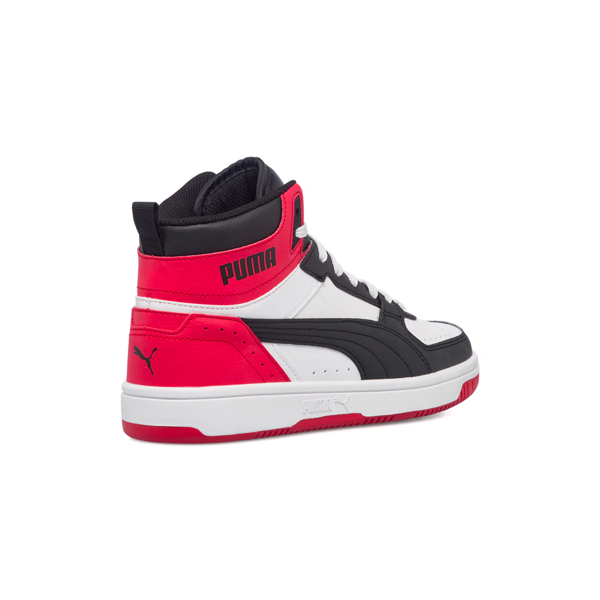Sneakers alte rosse e nere con logo a contrasto Puma Rebound Joy Jr - Image 7