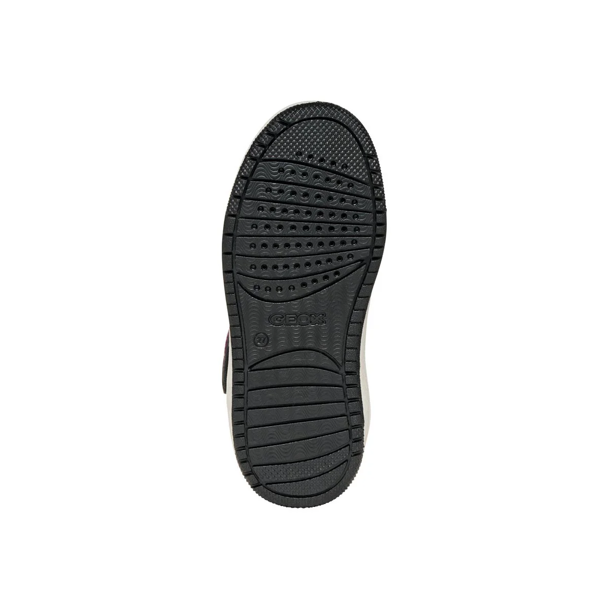 Sneakers alte traspiranti da bambina Geox bianche e fucsia con strappo - Image 6