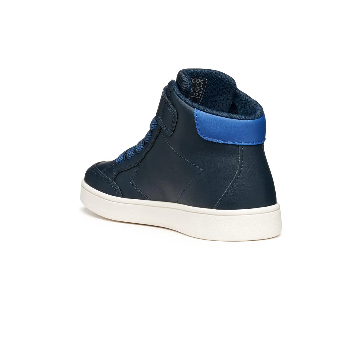 Sneakers alte traspiranti da bambino blu Geox con strappo - Image 3